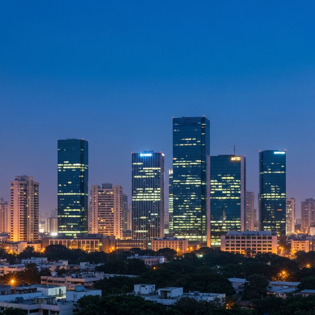 Hyderabad city skyline where KwikHire is headquartered